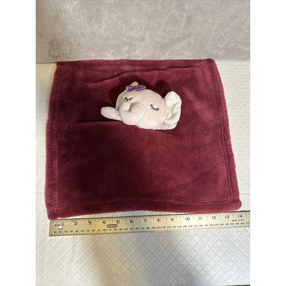 Baby Gear Elephant Baby Pink Lovey Plush Lovie‎ Stuffed Animal Security Blanket - Picture 3 of 7